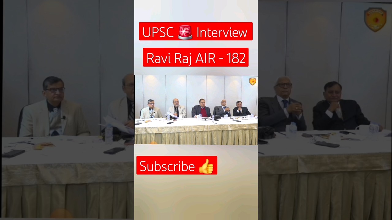 upsc interview ravi raj AIR 182 #ias #raviraj #upsc