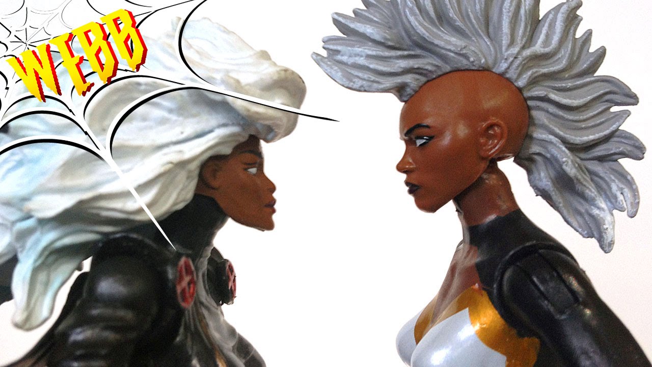 STORM Toy Biz vs Hasbro Marvel Legends Action Figure Comparison