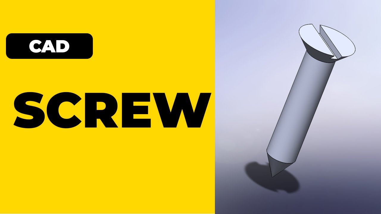 Mastering Screw Design in SolidWorks: A Step-by-Step Tutorial #cad #solidworkstutorial