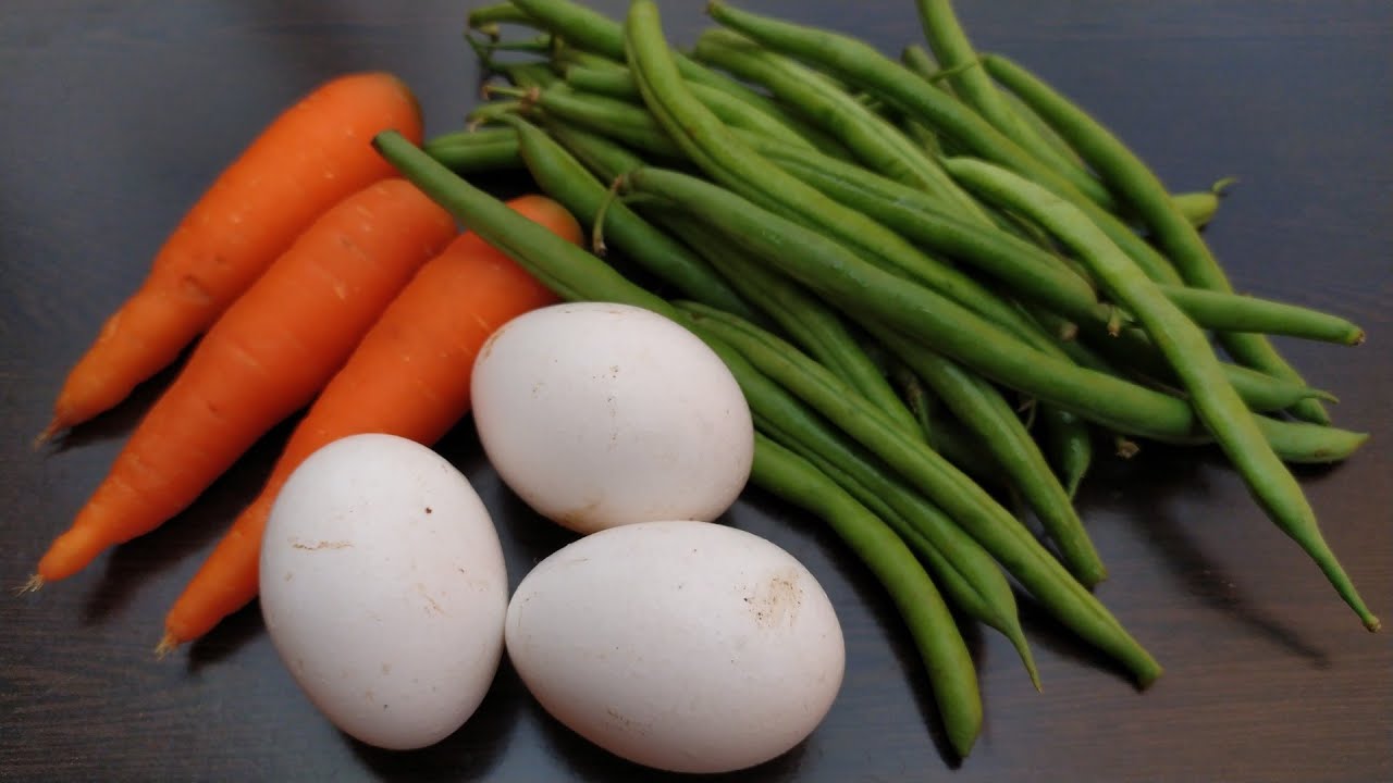 Beans Carrot Egg Poriyal | Beans Carrot Egg Bhurji | Beans Carrot Poriyal