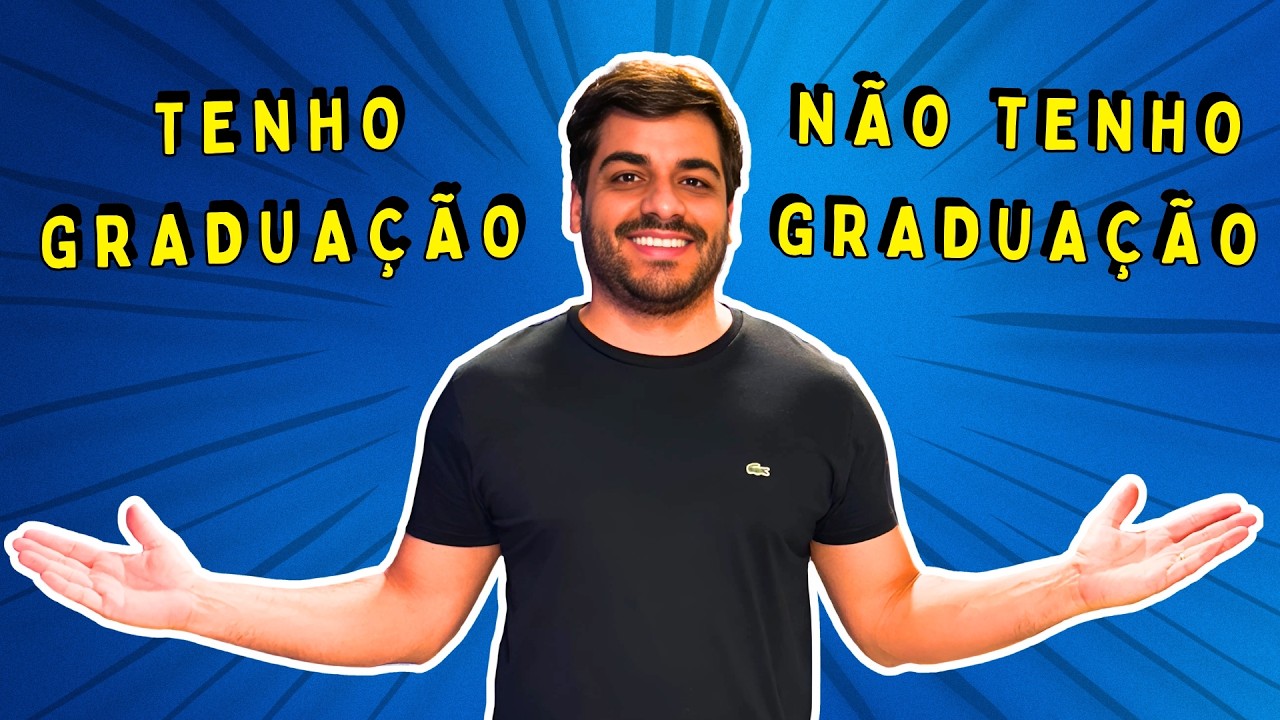 A diferença de quem tem GRADUAÇÃO para quem não tem graduação no MERCADO DE TRABALHO