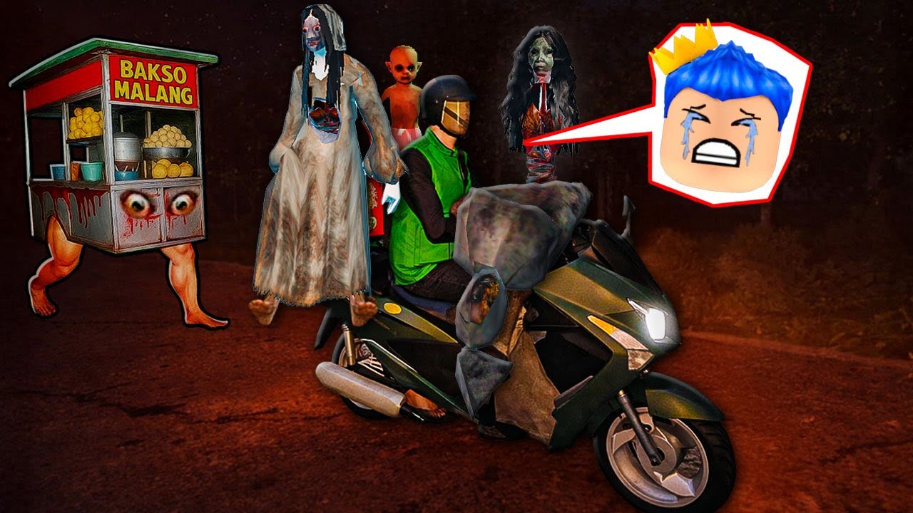 AKU JADI DRIVER OJOL ANTERIN BAKSO MALANG ANOMALI TAPI MALAH BONCENG SETAN POCONG DAN MBA KUNTI!!