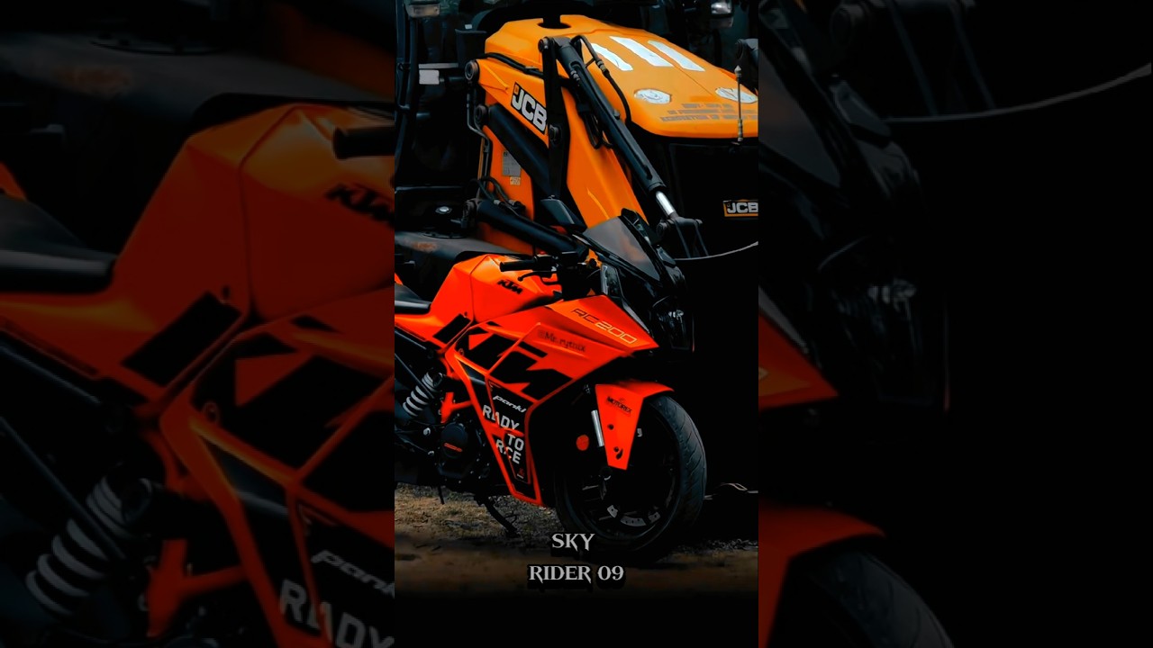 KTM Rc 200 Orange 🧡 Killer Look ❌ RC 200 💝 #shorts #rc200 #ytshorts #viarlshorts