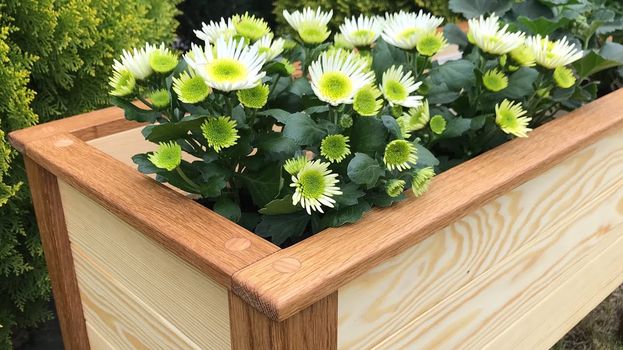 Drewniane donice na kwiaty/ Wooden flower pots / #drewnianedonice