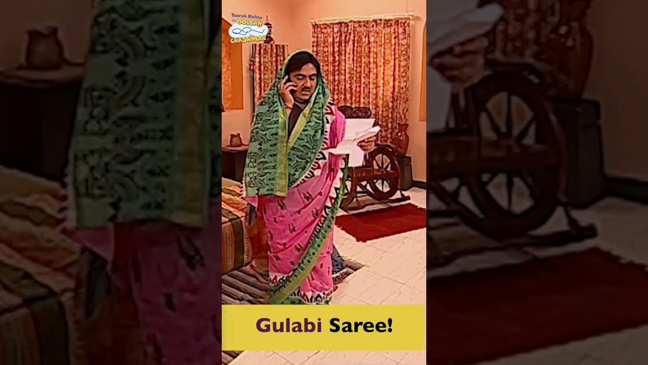 Gulabi Saree.... #tmkoc #gulabisharara #song #trending #comedy