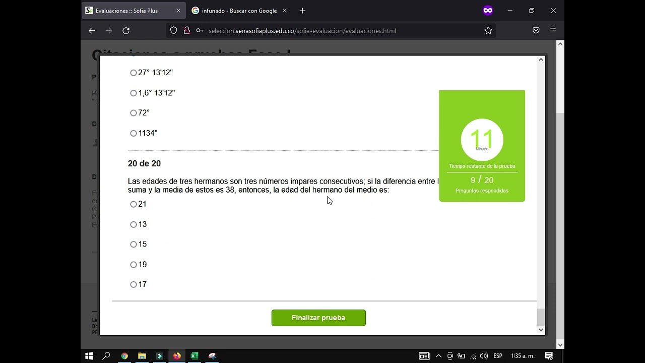 Prueba Enfermería 29 agosto 2022 en tiempo real