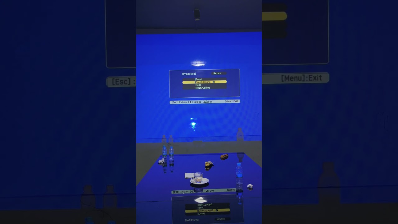 EPSON projector screen rotation rotate (Epson EB-E01)