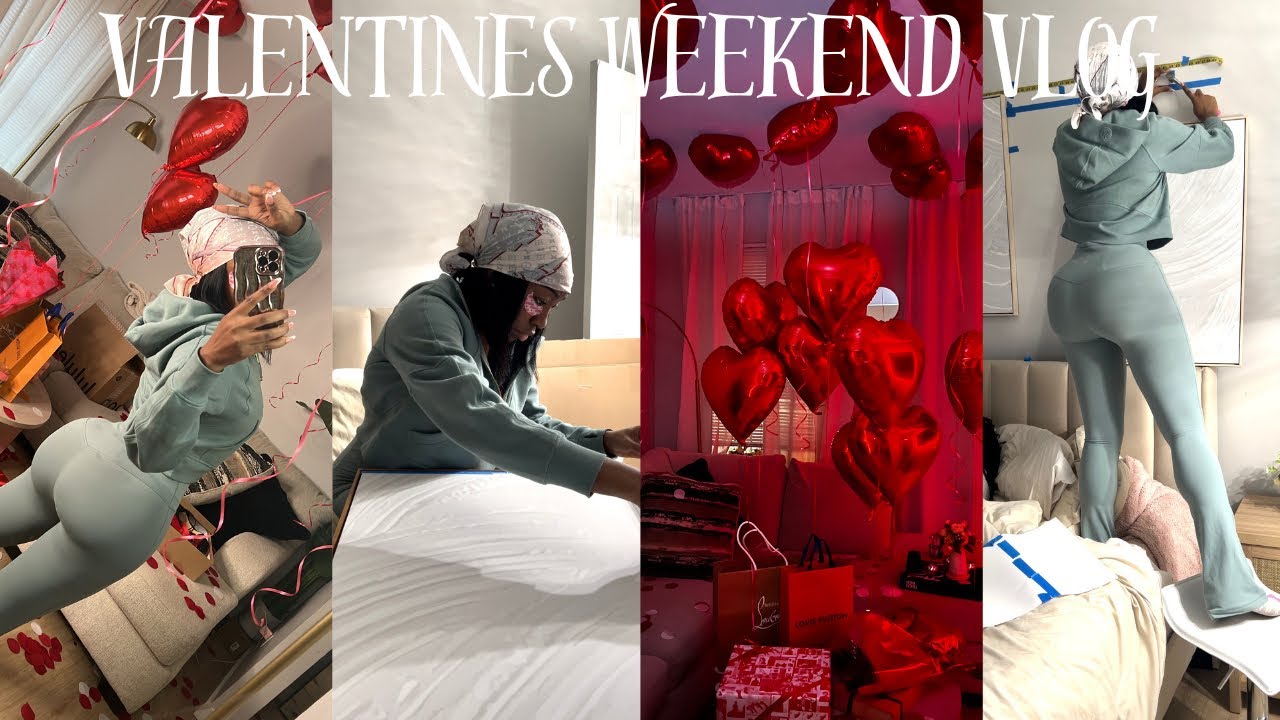 WHAT I GOT FOR VALENTINES DAY +$1000 LULU TRY ON + DECORATE WITH ME
