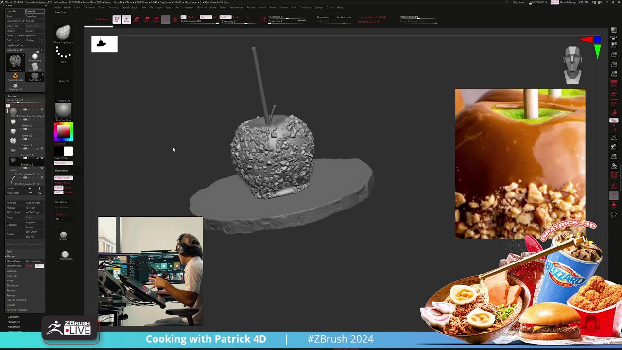 Cooking with Patrick 4D – ZBrush 2024