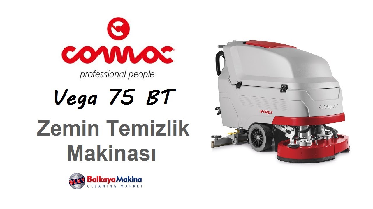 Comac Vega 75 BT Akülü Zemin Yıkama Makinası - Comac Türkiye / Balkaya Makina