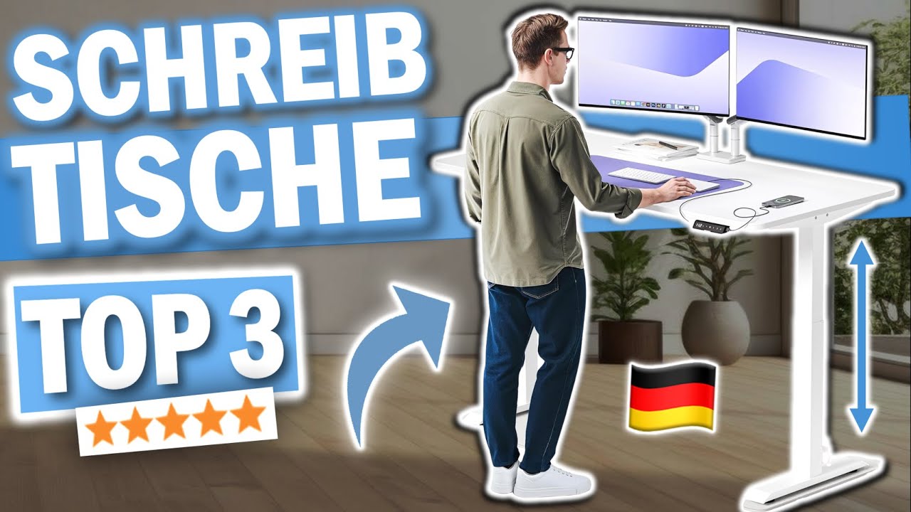 H&Ouml;HENVERSTELLBARE SCHREIBTISCHE kaufen: Top 3 h&ouml;henverstellbare Schreibtische 2026 im Vergleich!