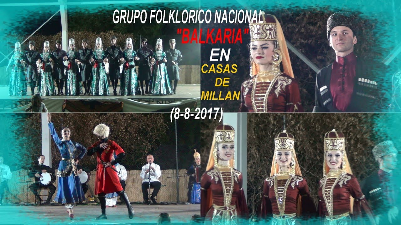 GRUPO FOLKLORICO BALKARIA EN CASAS DE MILLAN (8- 8- 2017)