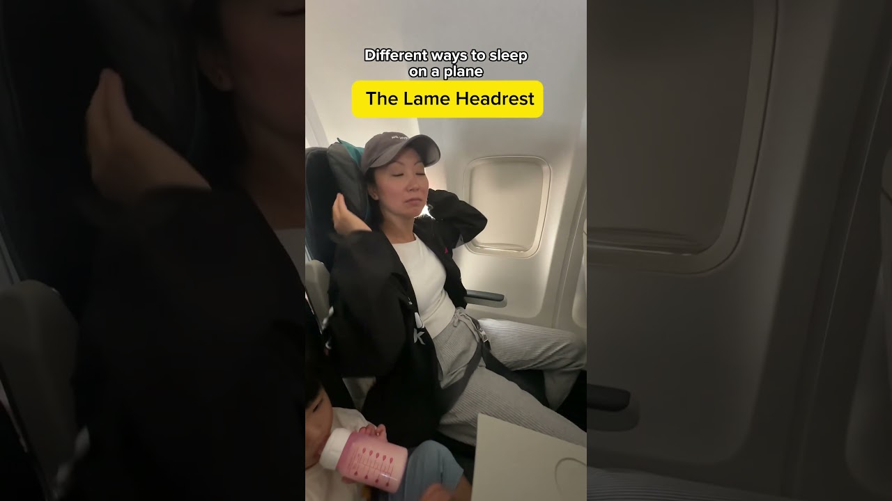 Ways to sleep on a plane