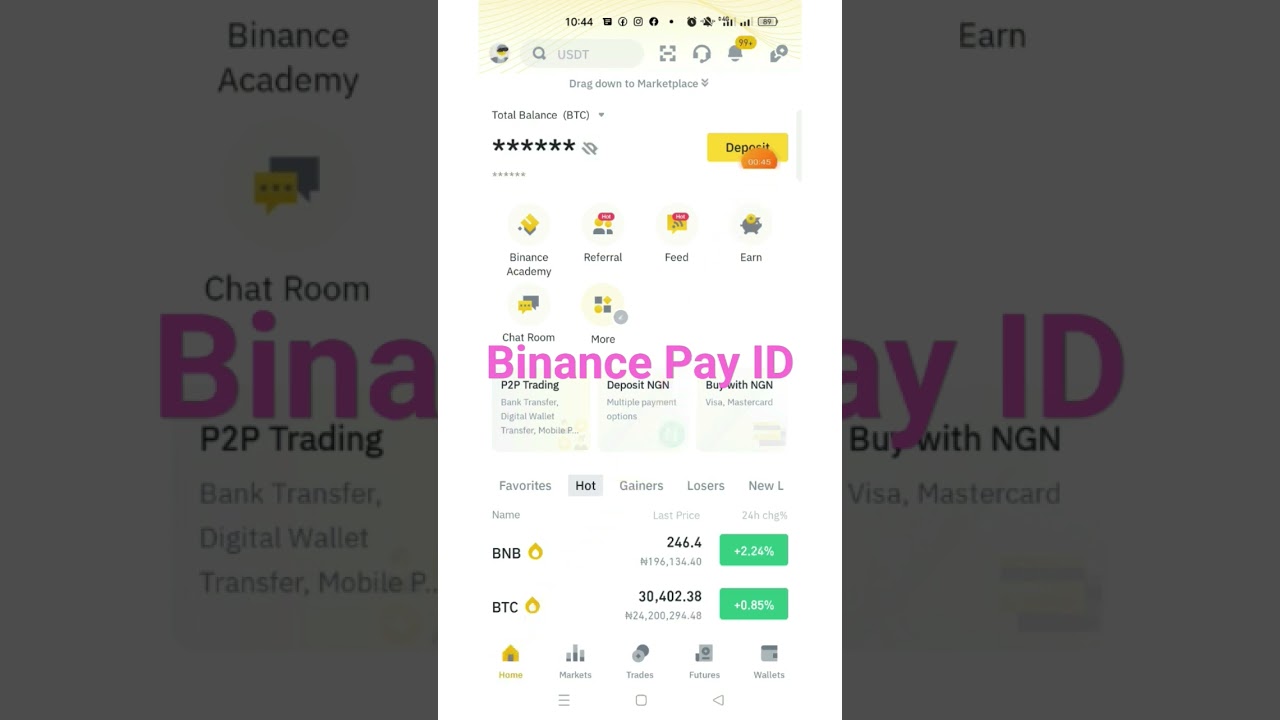 Steps to Get Binance Pay ID #binance #binancepay