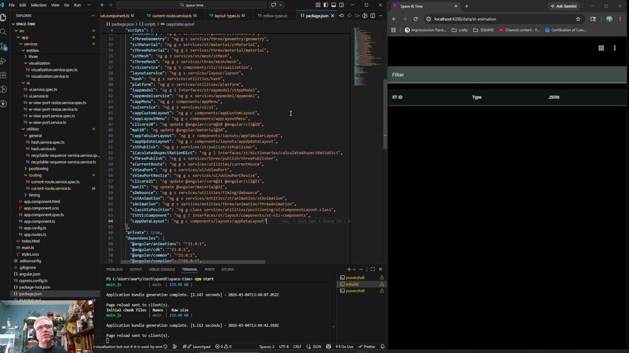 414 - ThreeJS and Angular Space And Time Application: Routing
