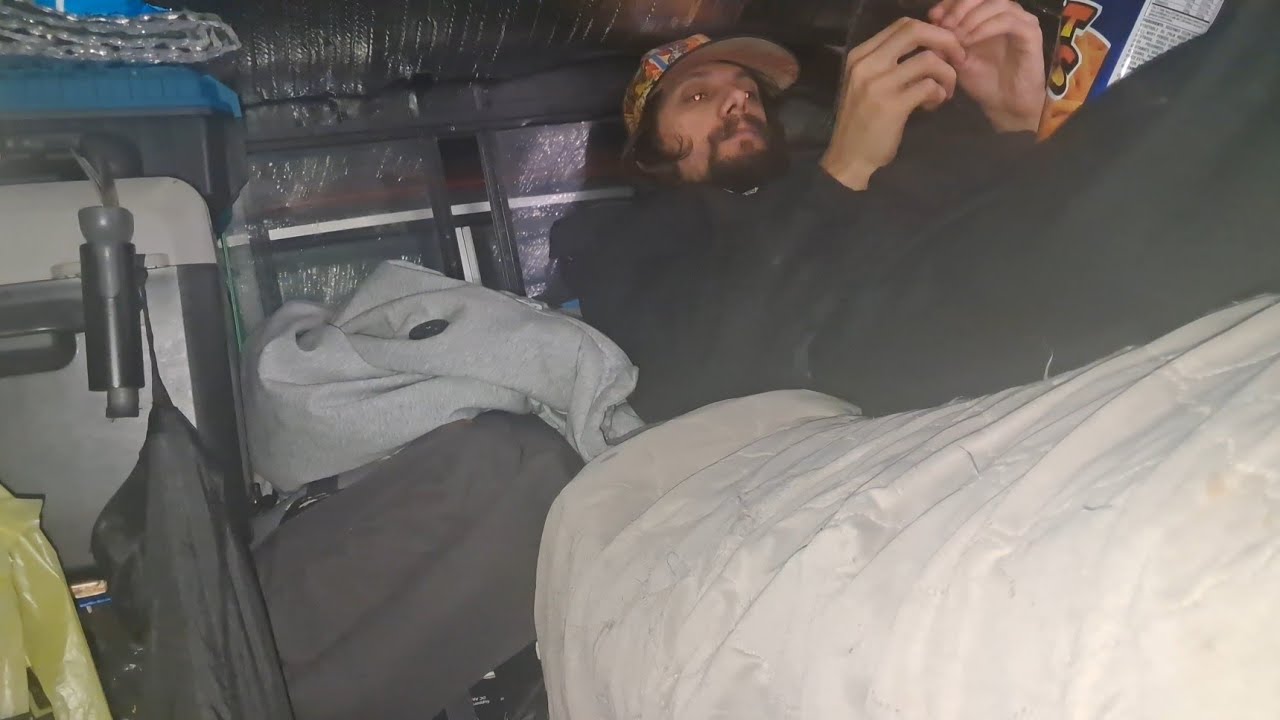 Escaping the Winter Storm inside my Truck