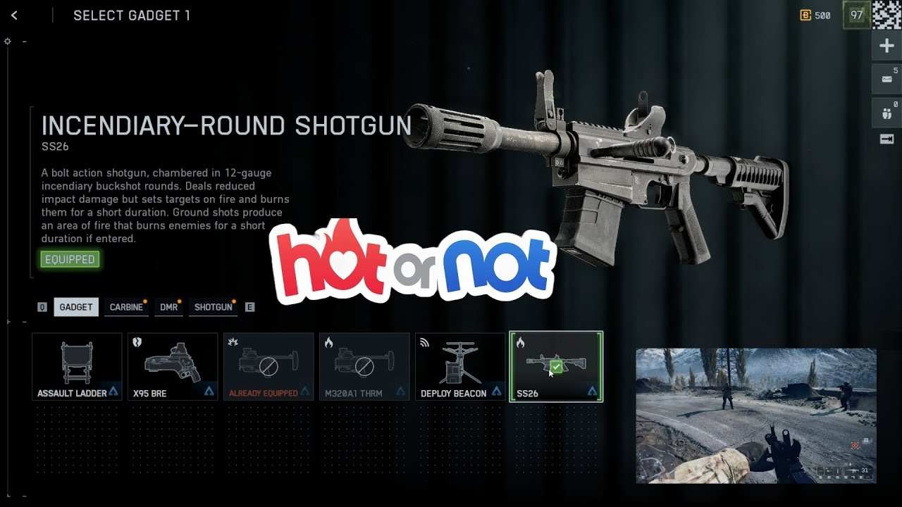 Is the SS26 incendiary shotgun Hot or not