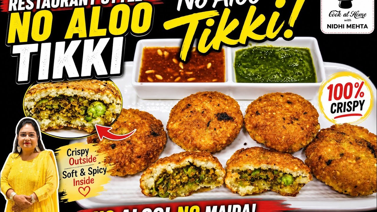 बिना आलू के बनाएं कुरकुरी टिक्की । Poha Cutlet Recipe I Poha Recipe I Stuffed Tikki Recipe I Snacks