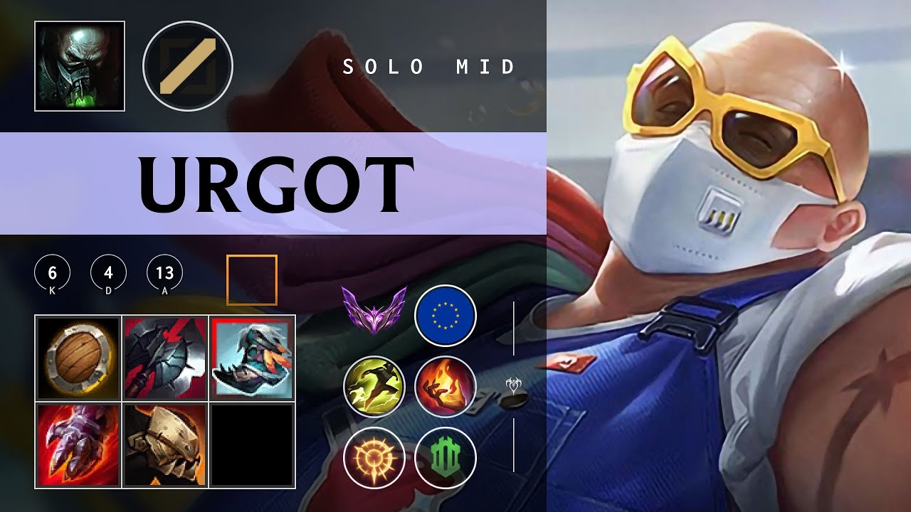 Urgot Mid vs Orianna - EUW Master Patch 26.03