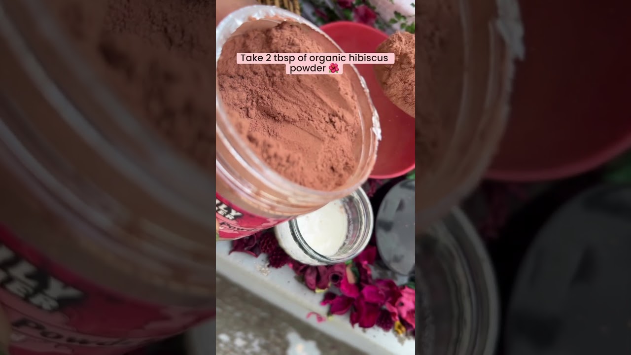 SIMPLE HAIR MASK FOR HAIR GROWTH✨|HAIR CARE|HIBISCUS POWDER🌺|#shorts #hair #tamil #trending
