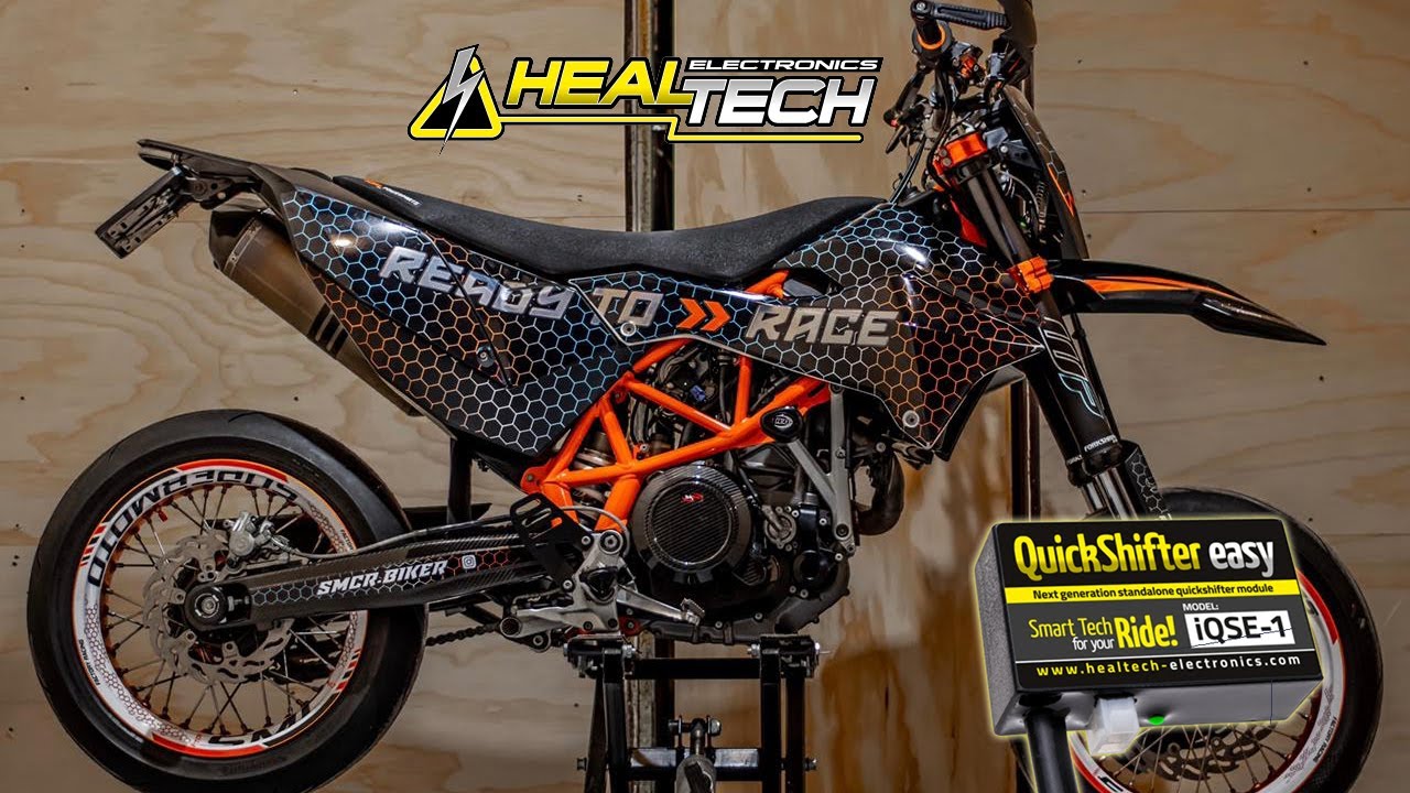 KTM 690 SMC-R Healtech Quickshifter supermoto install