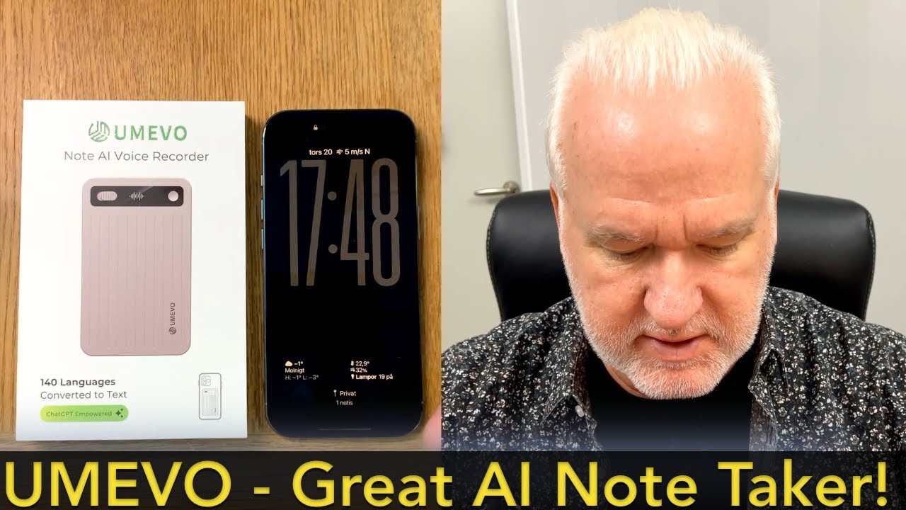 Umevo Note Plus &mdash; диктофон на базе искусственного интеллекта с функцией интеллектуальной транскри...