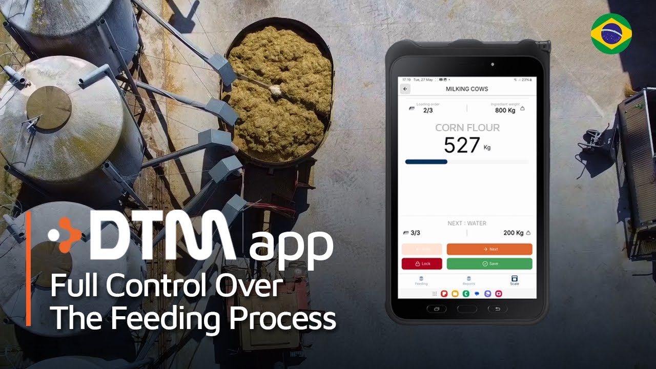 DTM App: Balança com Aplicativo para Carro Misturador de Ração