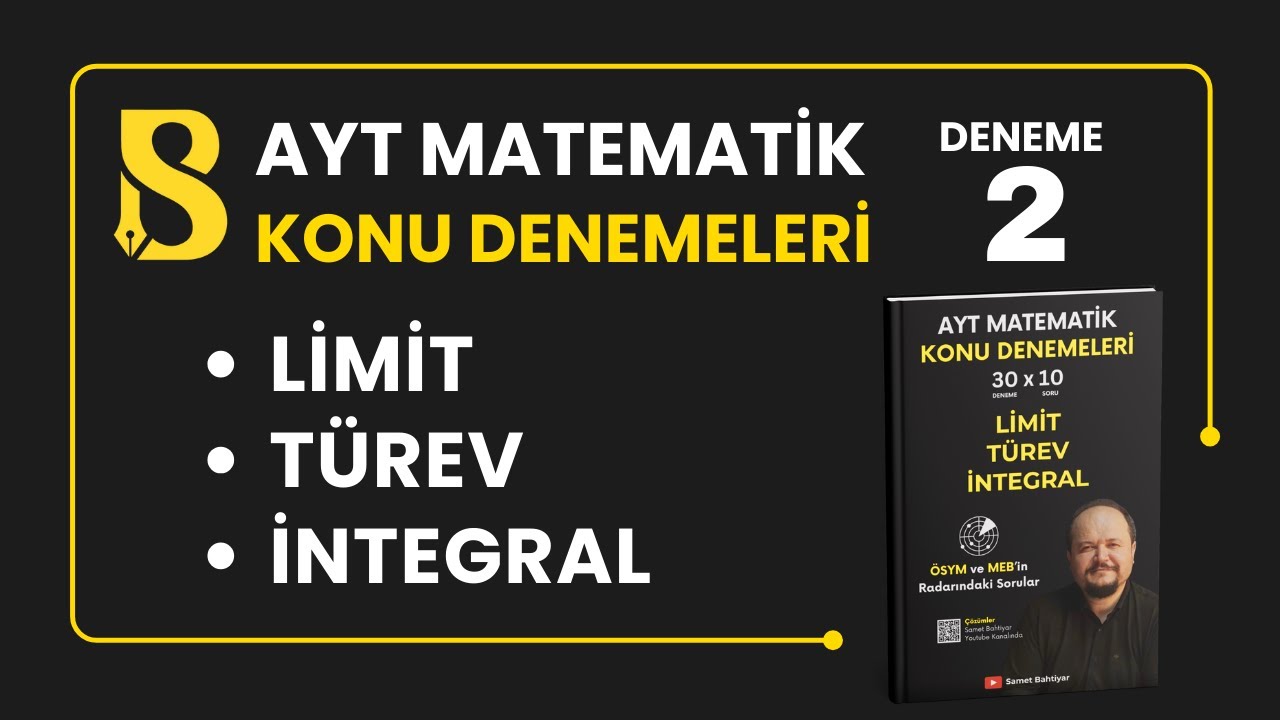 Limit Türev İntegral Konu Denemeleri 2