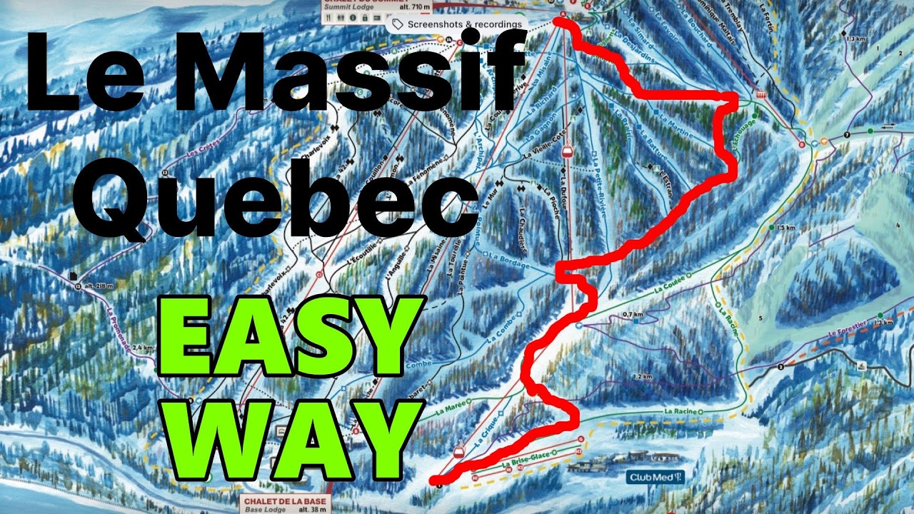 Le Massif, Quebec. Easy Way. Green Runs.