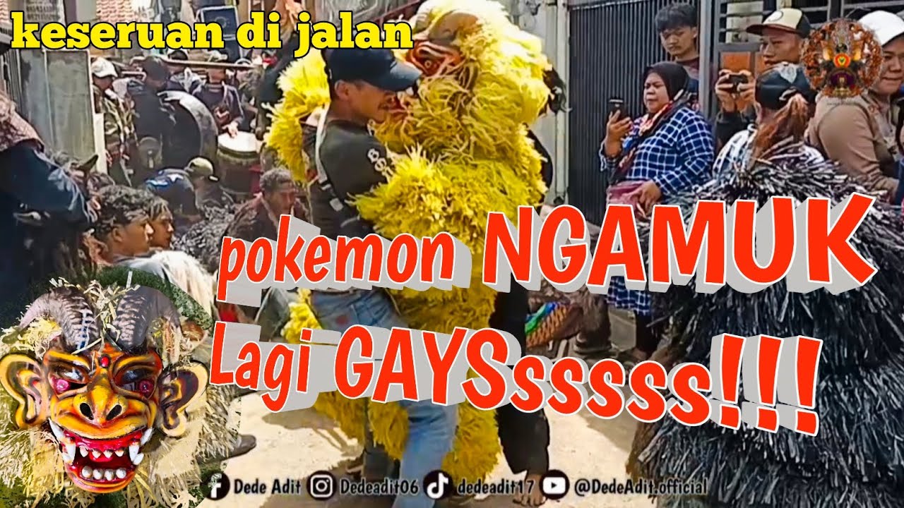 Pokemon Ngamuk lagi GAYSsssss ❗#dedeadit #simawar #jaranan 