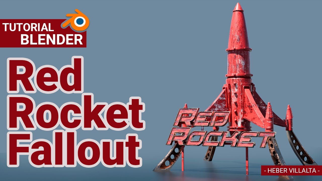 Tutorial Red Rocket Fallout en Blender 4.0 - Heber Villalta