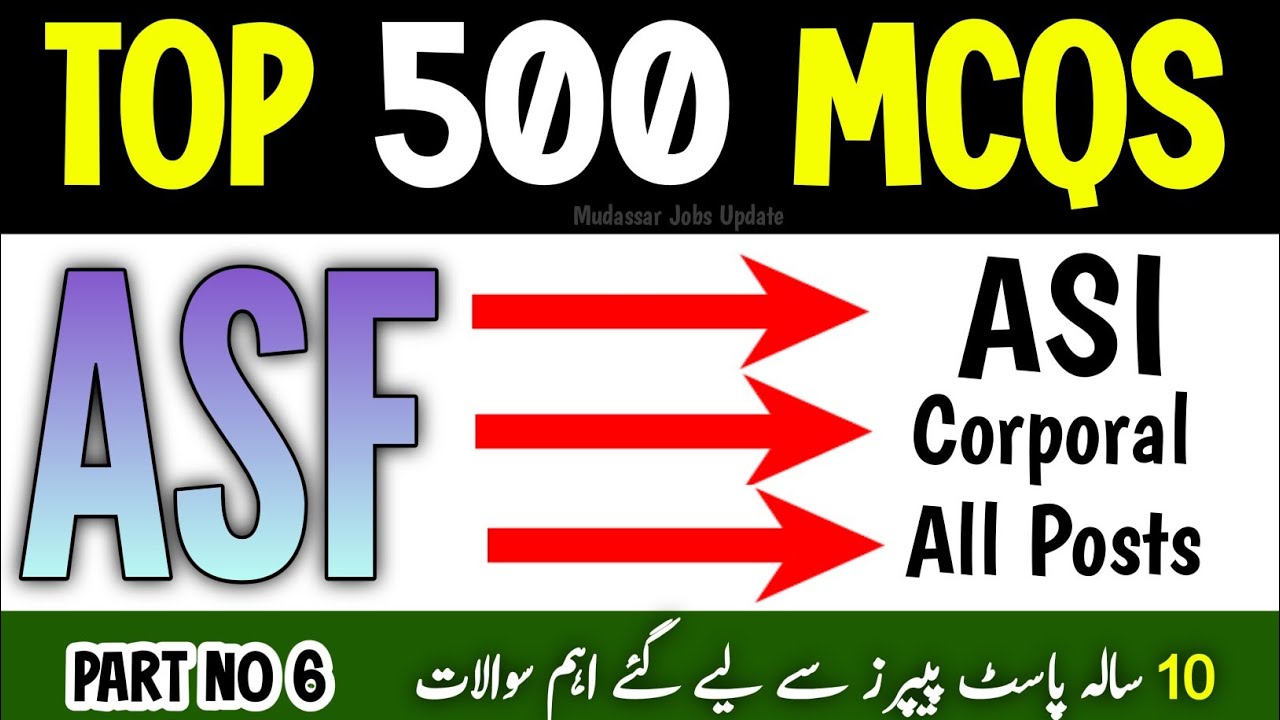 ASF Test Preparation 2025 | ASF Corporal Test Preparation | ASF ASI Test Preparation | ASF Test 6