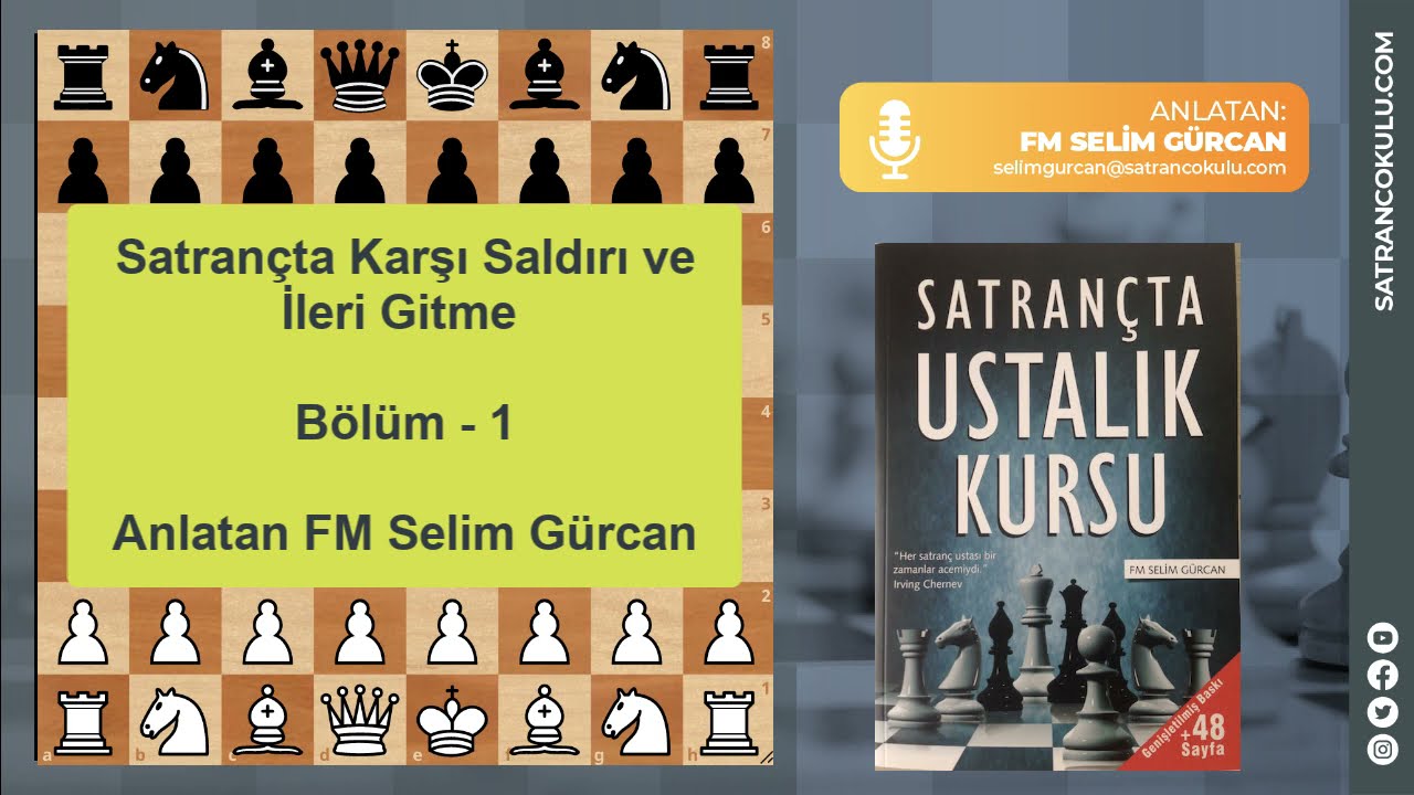 SATRANÇTA KARŞI SALDIRI VE İLERİ GİTME - 1
