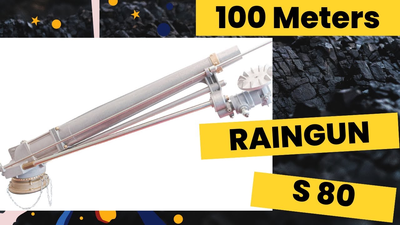 100 Meters Raingun for Dust Suppression In Coal Mines 2024 | S80 Raingun
