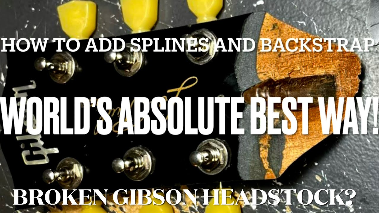 The world’s best way to repair a broken Gibson headstock. How to DIY