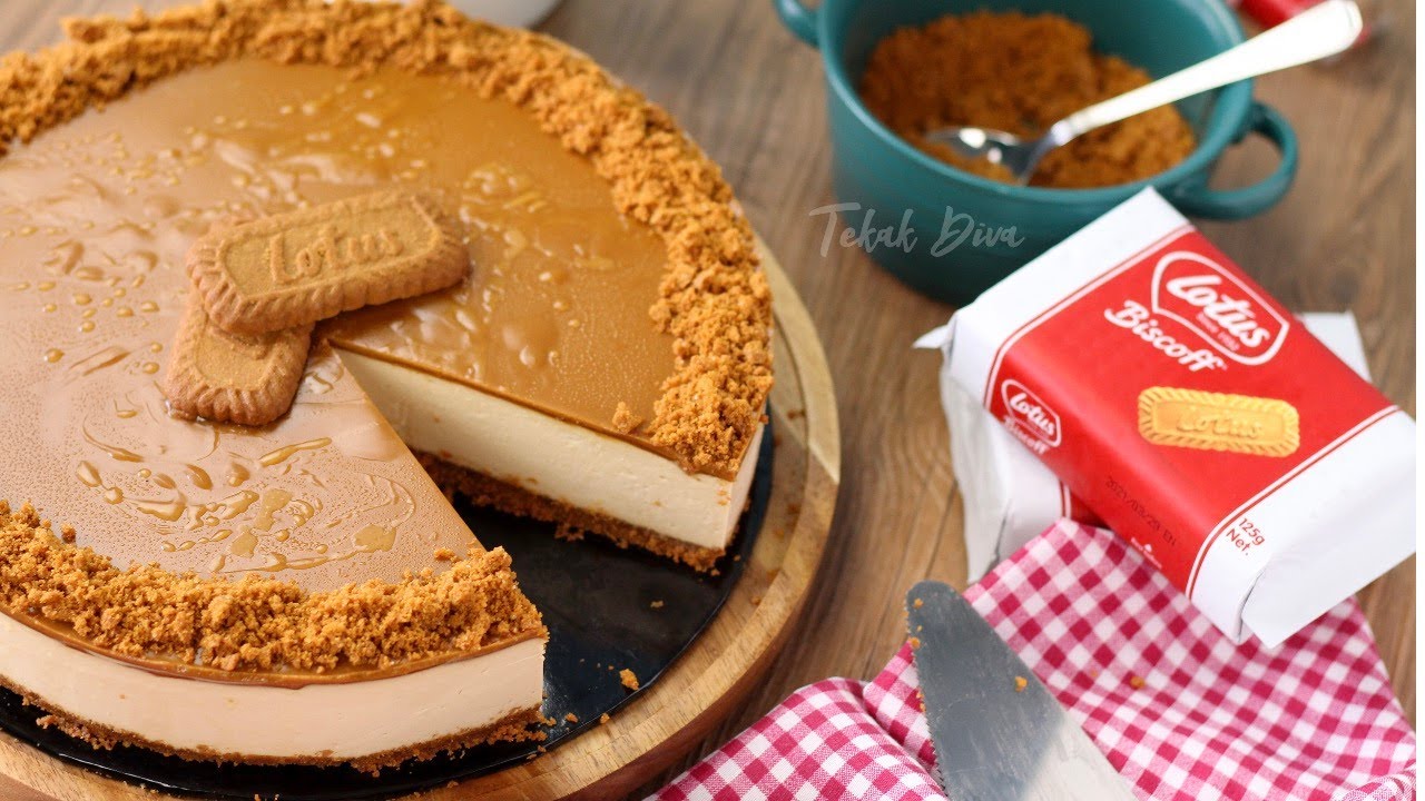 NO BAKE LOTUS BISCOFF CHEESECAKE | BISCOFF CHEESECAKE TANPA OVEN & MUDAH