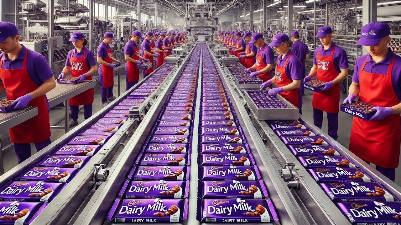 Inside the Milka Chocolate Factory: How Milka Chocolate Is Made Step by Step Satisfying Food Process