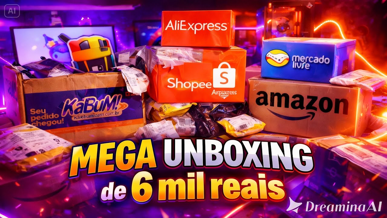 Mega Unboxing de 6 mil reais
