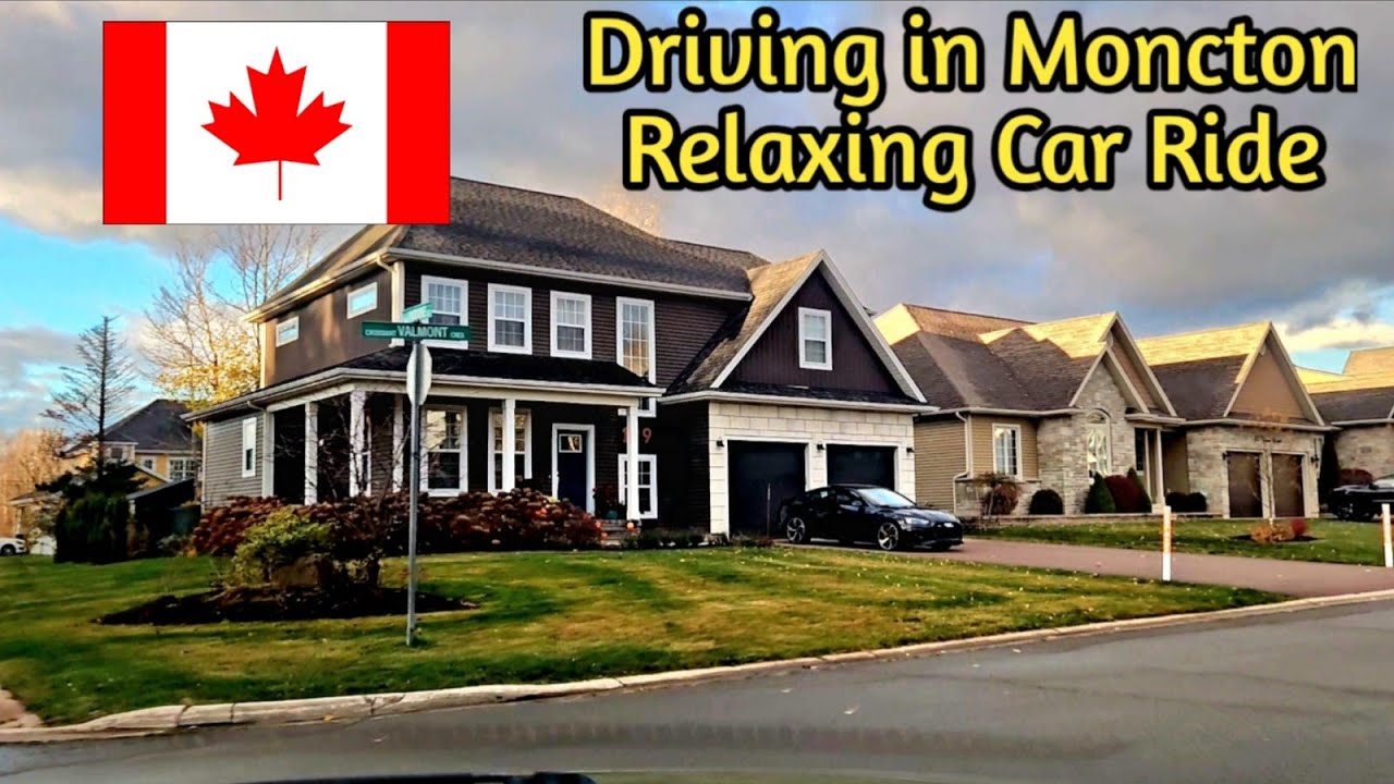 🇨🇦 Moncton Canada 🚗 | Balade en voiture dans la ville / Driving in Moncton Canada 🇨🇦 