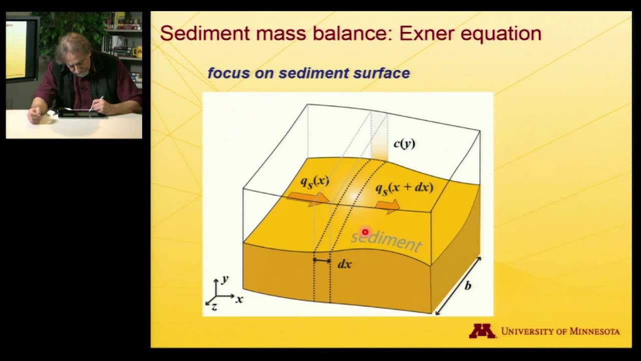 ESCI3202 Sediment Mass Balance and the Exner Equation