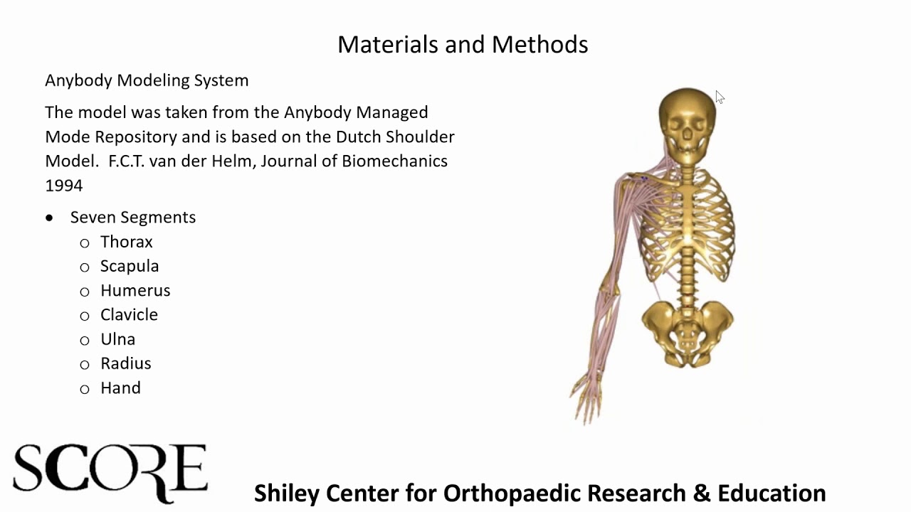 [Webcast] - Scapulothoracic Rhythm Affects Glenohumeral Joint Force