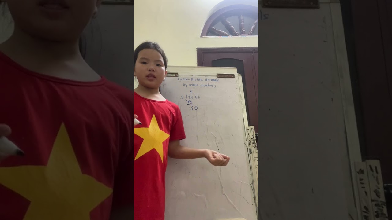 #maths intro- devide decimals by whole numbers  