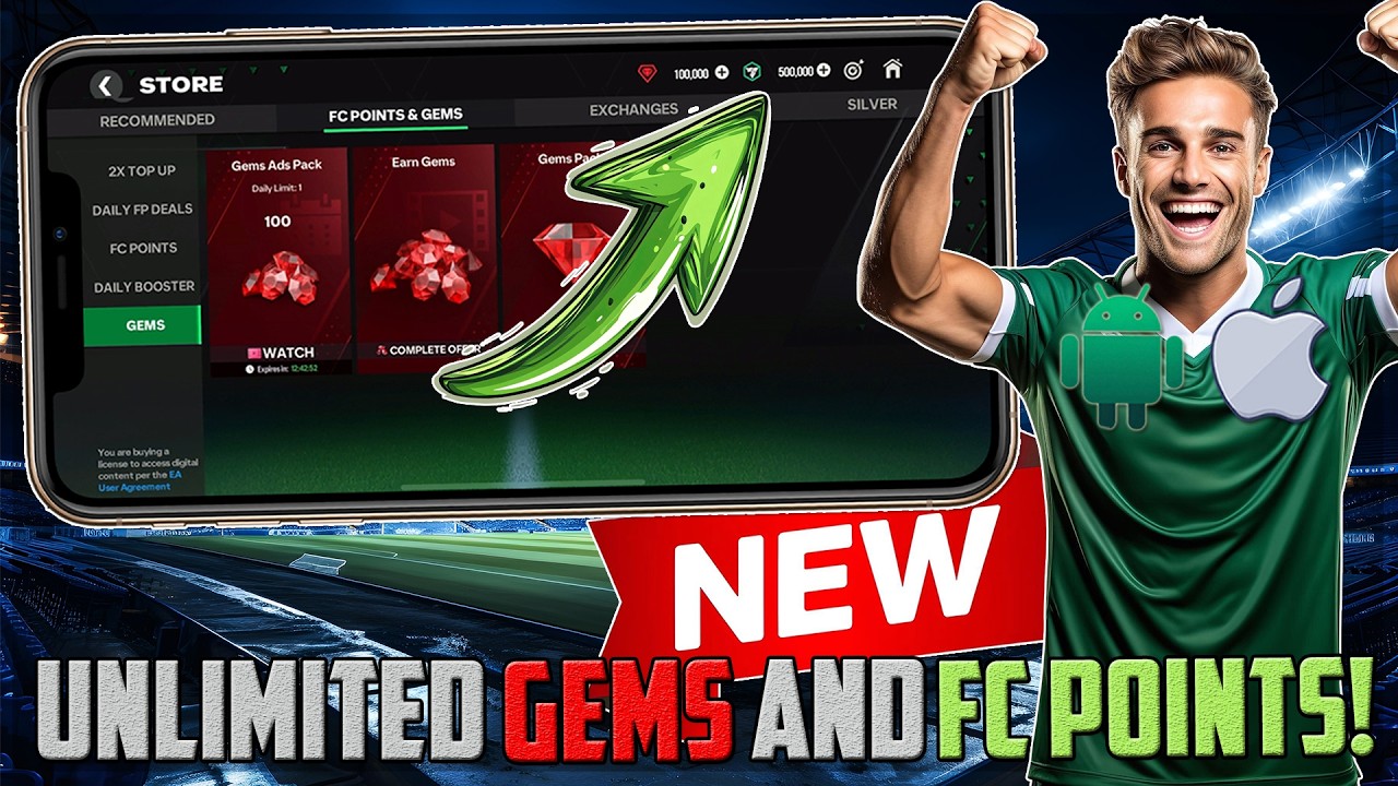 FC Mobile Hack/Mod Apk - How To Get FC Mobile 26 Unlimited Points and Gems (iOS Android) Tutorial