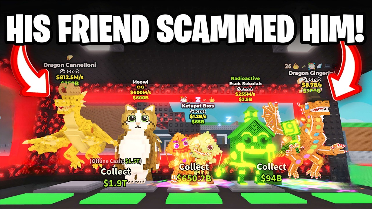 He Scammed His Friend - So I SCAMMED HIM BACK! ( Steal a Brainrot )