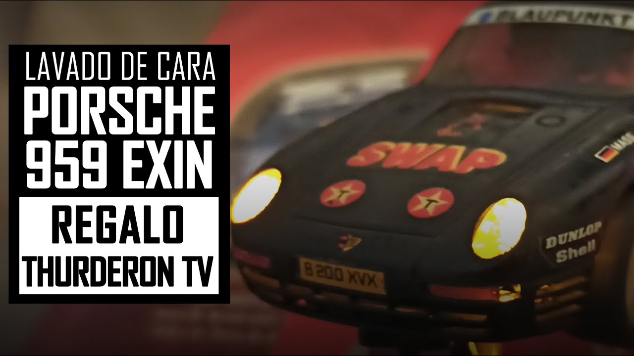 🚙💨 PORSCHE 959 EXIN: Limpieza y lavado de cara a este COCHE SCALEXTRIC de los 80 🚗💨