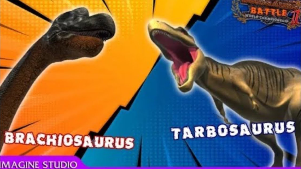 Reacting to brachiosaurus vs tarbosaurus (insane!!!!)