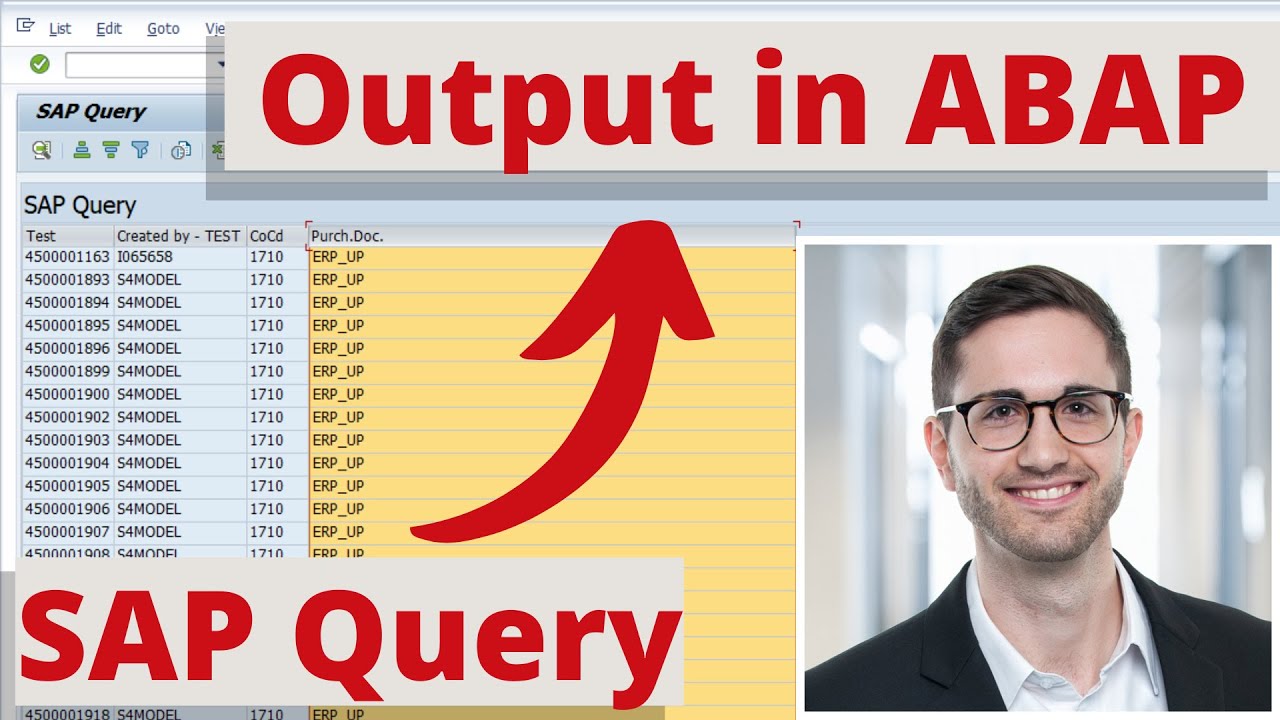SAP Query - Change output with ABAP