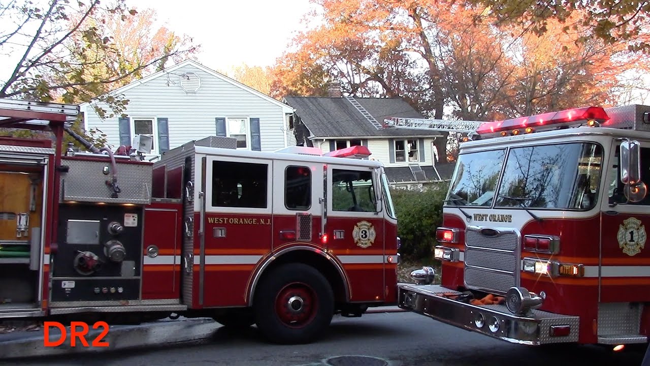 West Orange Fire Department Working House Fire Forest Hill Rd 11-17-16