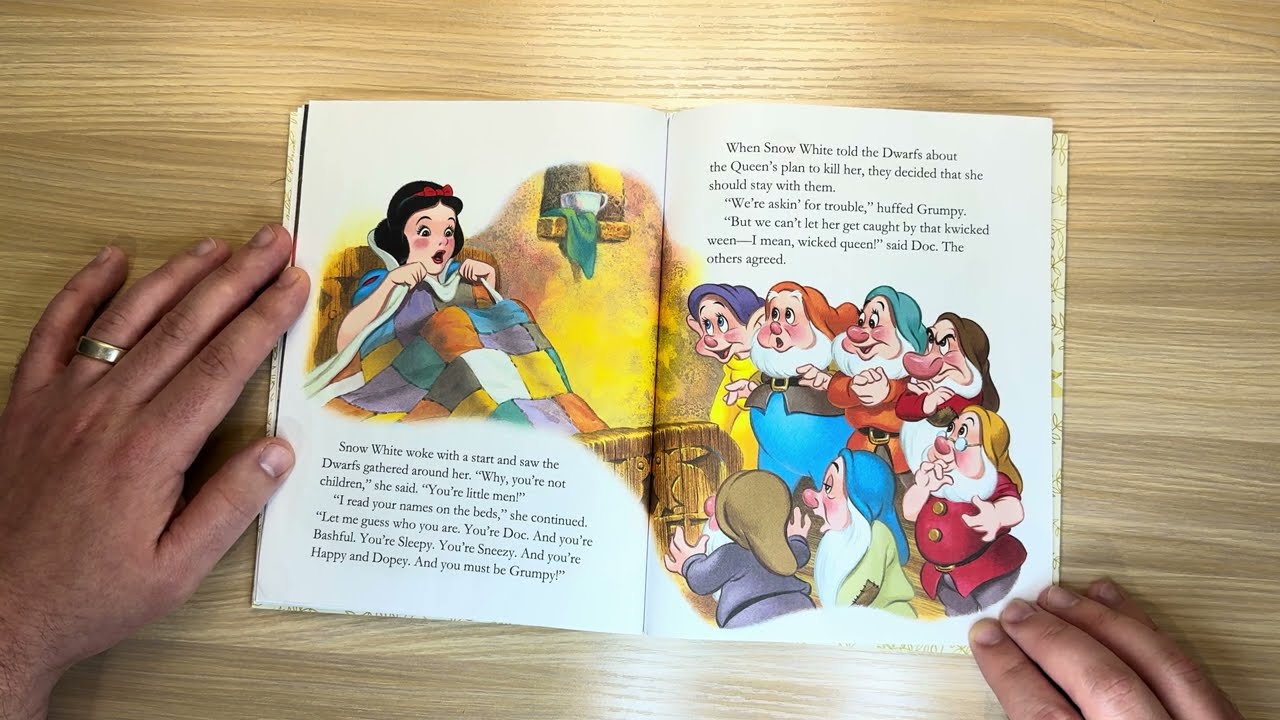 Snow White and the Seven Dwarfs Little Golden Book - Disney Princesses - Read Aloud