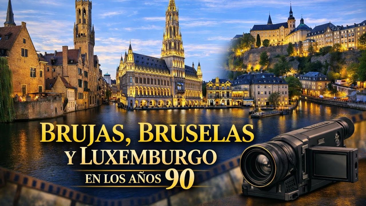 Viajando en el TIEMPO Tour por Brujas, Brussellas y Luxemburgo en 1993